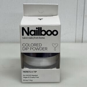 Nailboo Dip Powder Here's A Tip White New & Sealed 0.5 oz